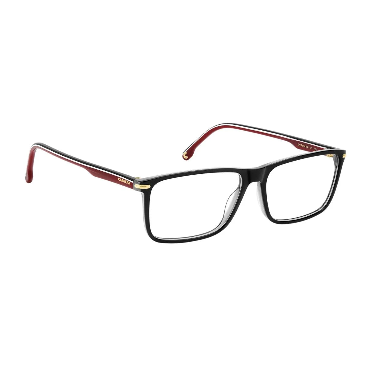 Discover Carrera 382 OIT men’s full-rim acetate eyeglasses in black red