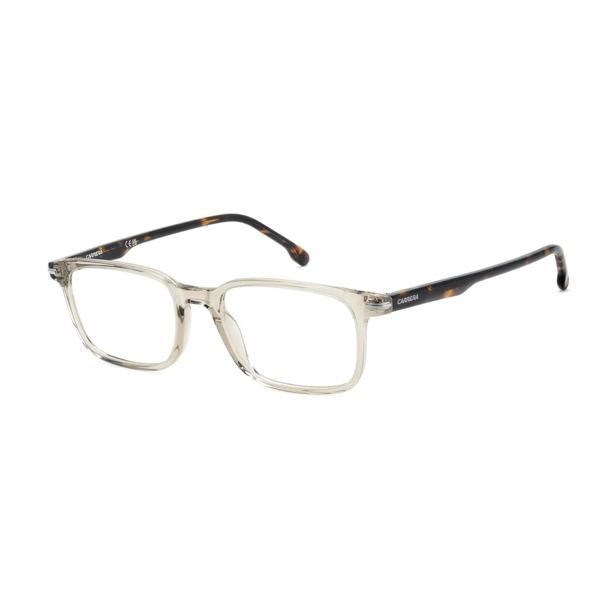 Premium Carrera 397 XNZ eyeglasses with sculpted Havana temple design