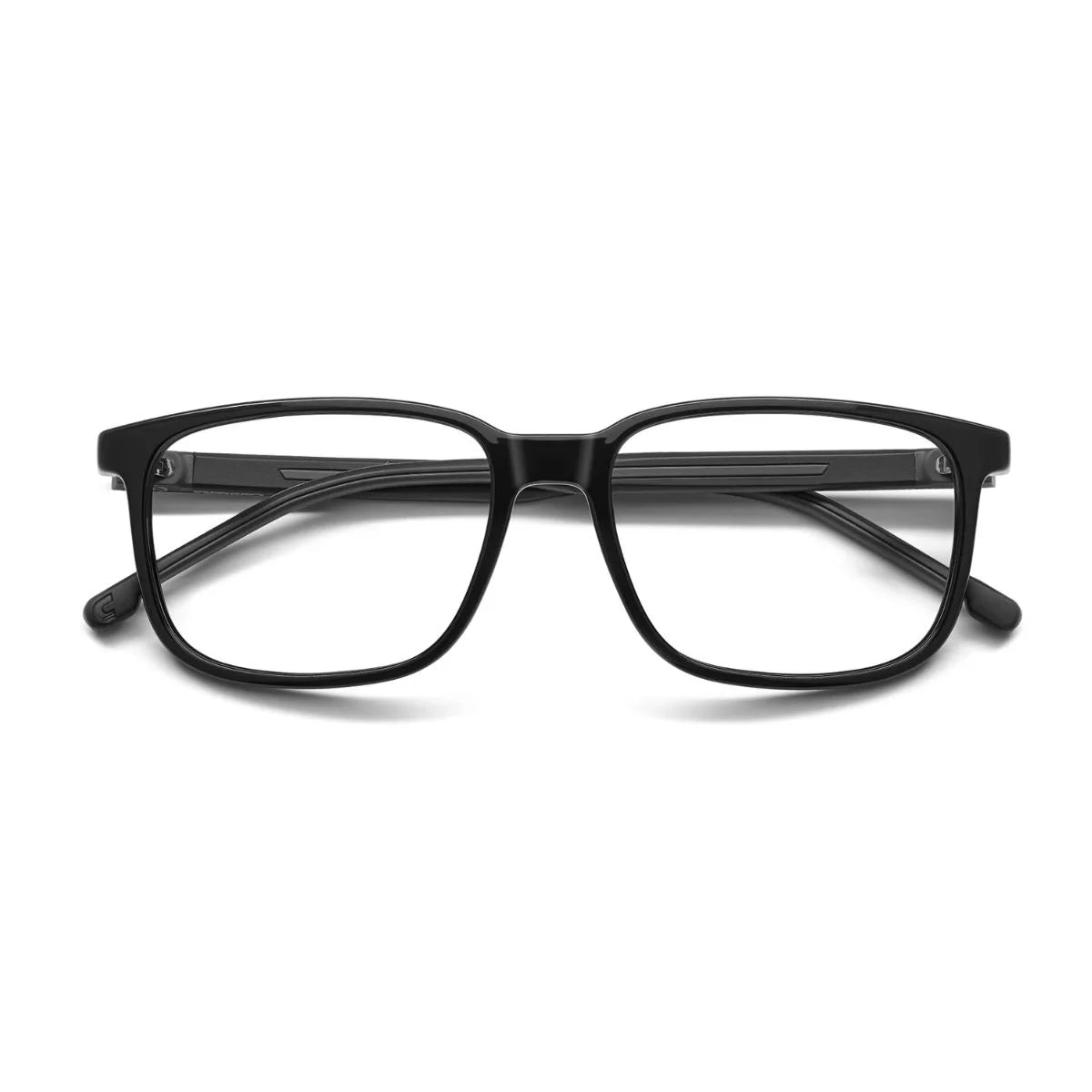Authentic Carrera 8916 08A black rectangular eyewear with rubber inserts