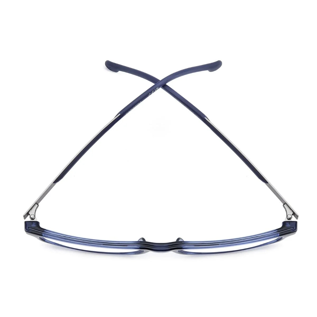 Blue Carrera 8920 PJP optical frames with dark ruthenium temple accents
