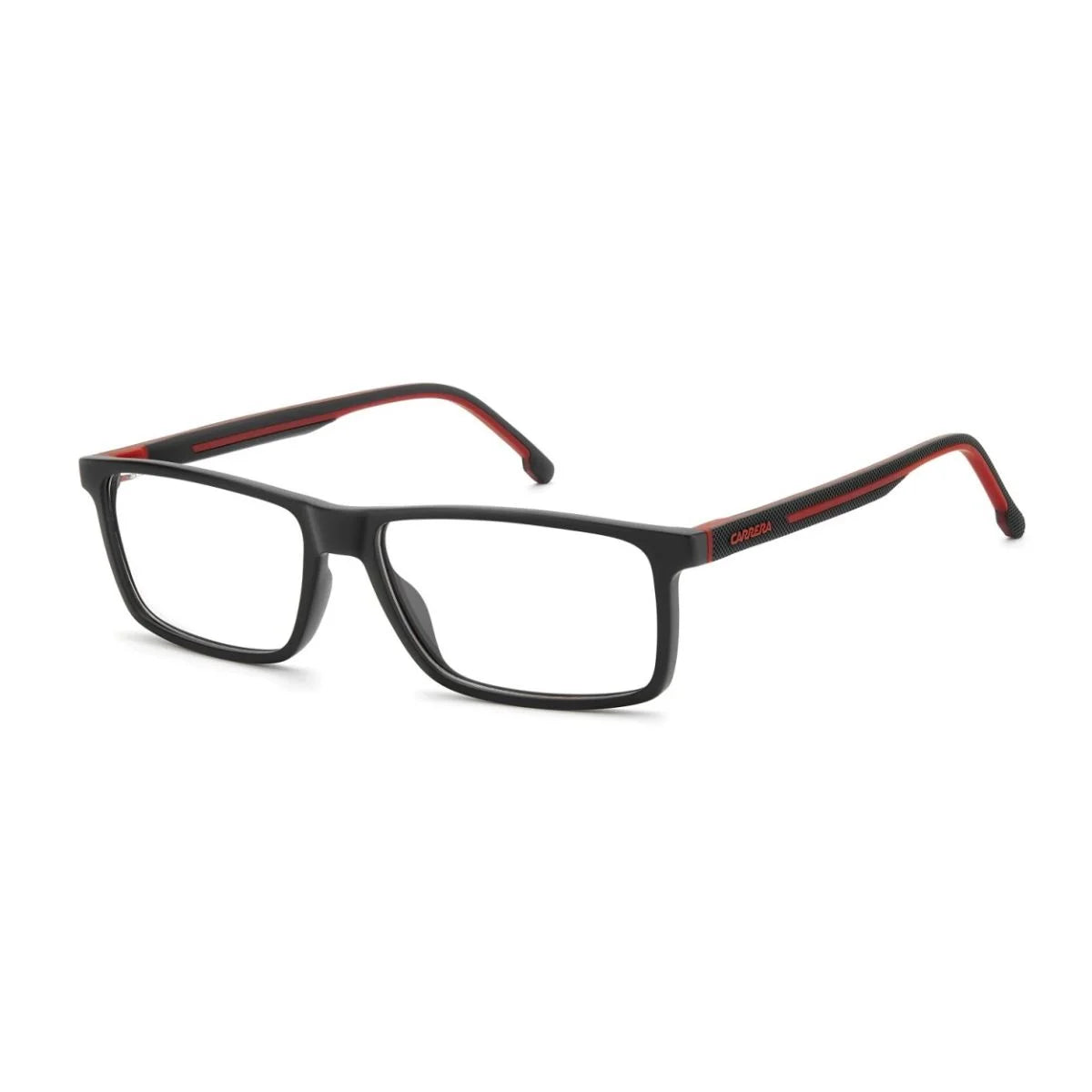 Matte black Carrera 8929 BLX full-rim rectangle prescription frames