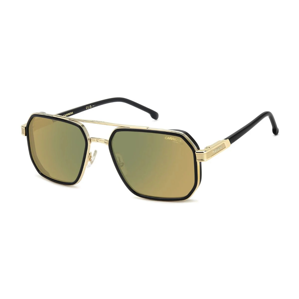 Designed Carrera 1069/S 71CMJ men’s sunglasses with yellow-green mirror lenses