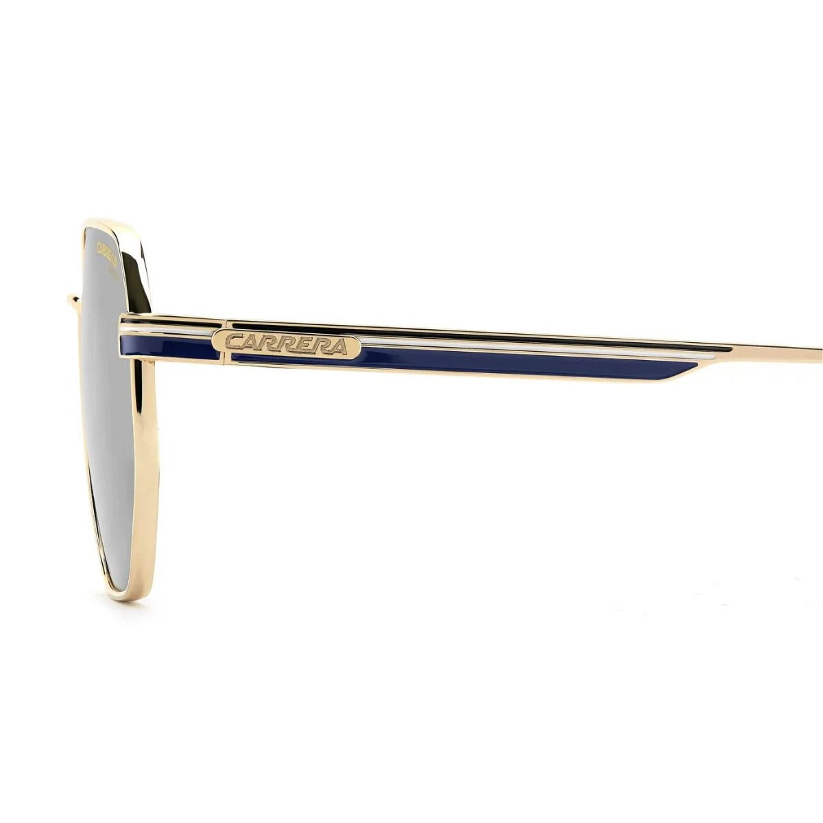 Carrera 308/S LKS7O gold square sunglasses with grey photochromic lenses