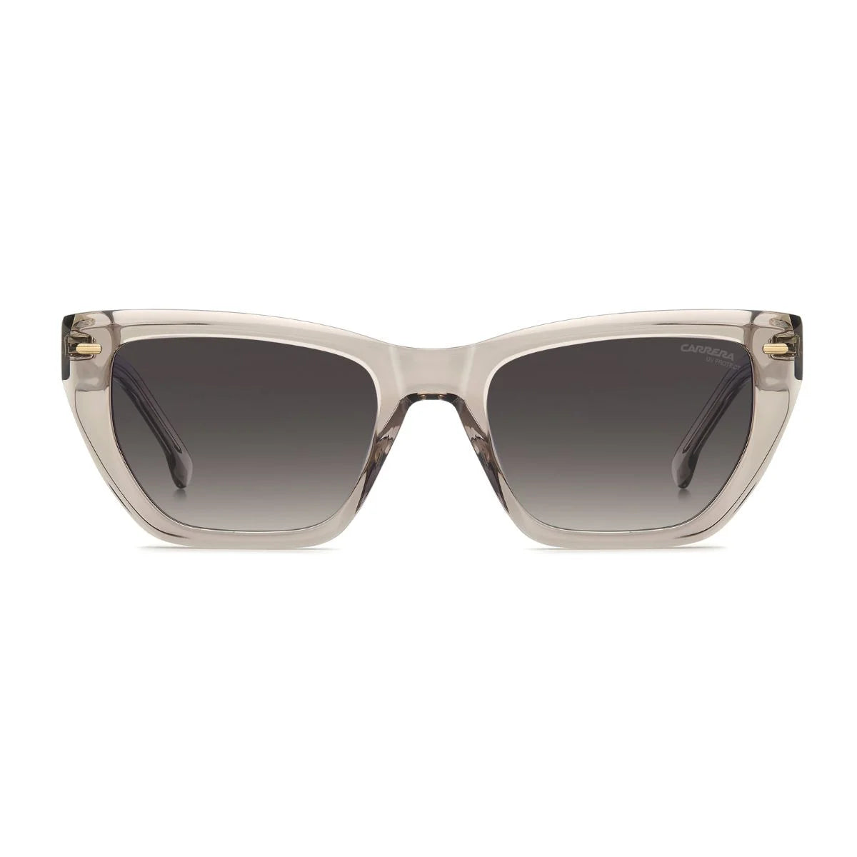 Carrera 3081/S FWM9O nude cat-eye sunglasses with dark grey gradient lenses