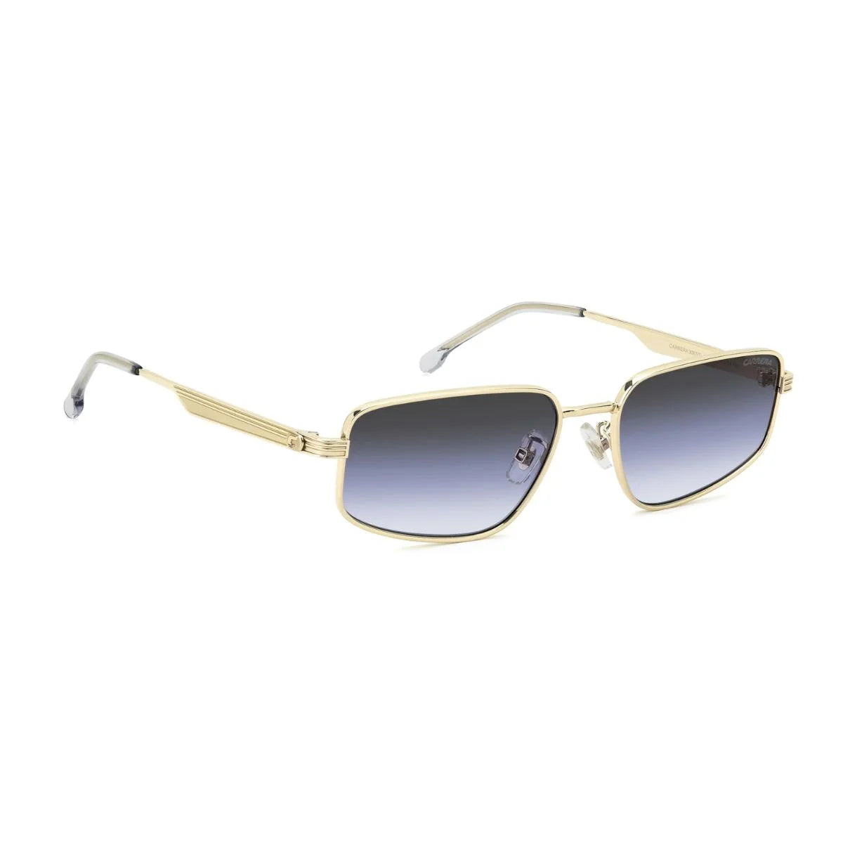 Highlighting Carrera 3087/S J5GGB gold metal frames with blue-grey lenses