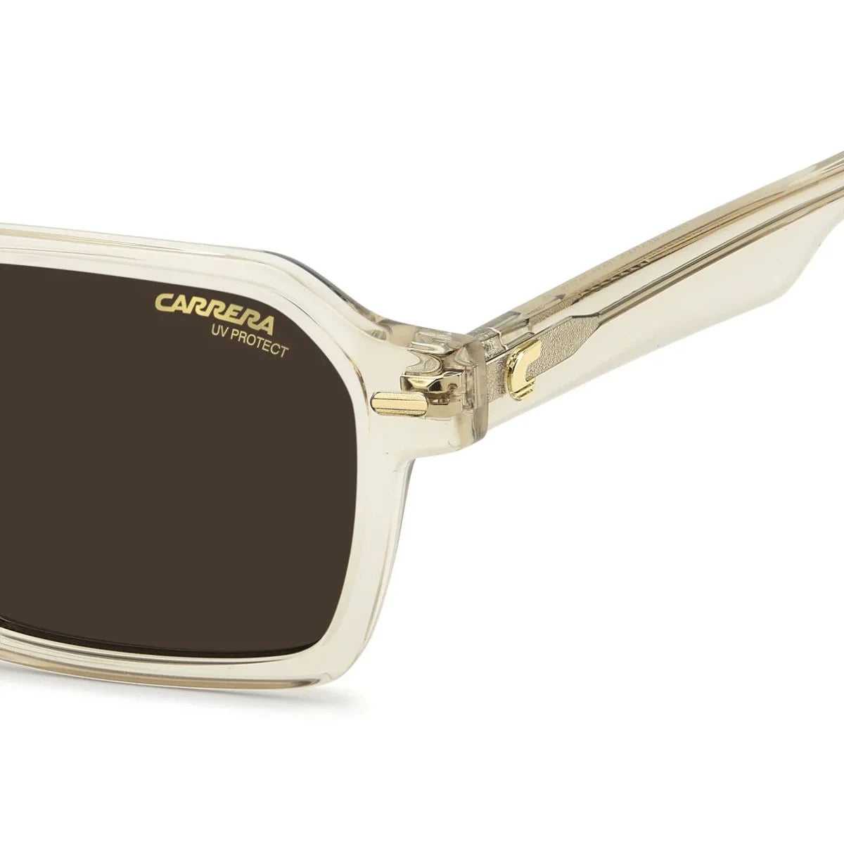 Carrera 3114/S 10A70 beige sunglasses with refined gold hinge details