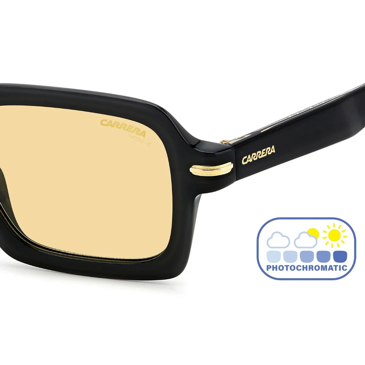 Premium Carrera 358/S 71CUK black acetate sunglasses with UV protection