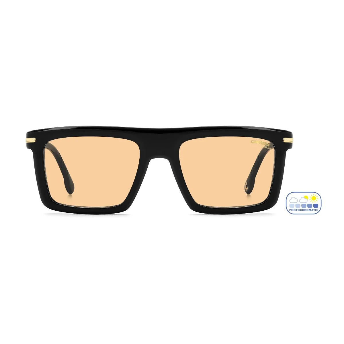 Introducing Carrera 364/S 2M2Q6 black rectangle sunglasses with orange lenses