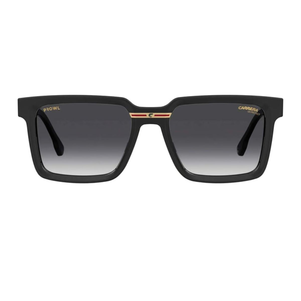 "Stylish Carrera PRW 6/S/IN 8079O black square-frame sunglasses for men, available online at Optorium."