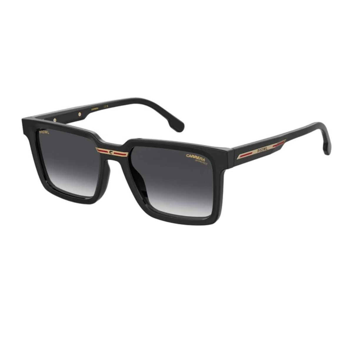 "Lightweight Carrera PRW 6/S/IN 8079O square sunglasses with grey gradient lenses, shop at Optorium."