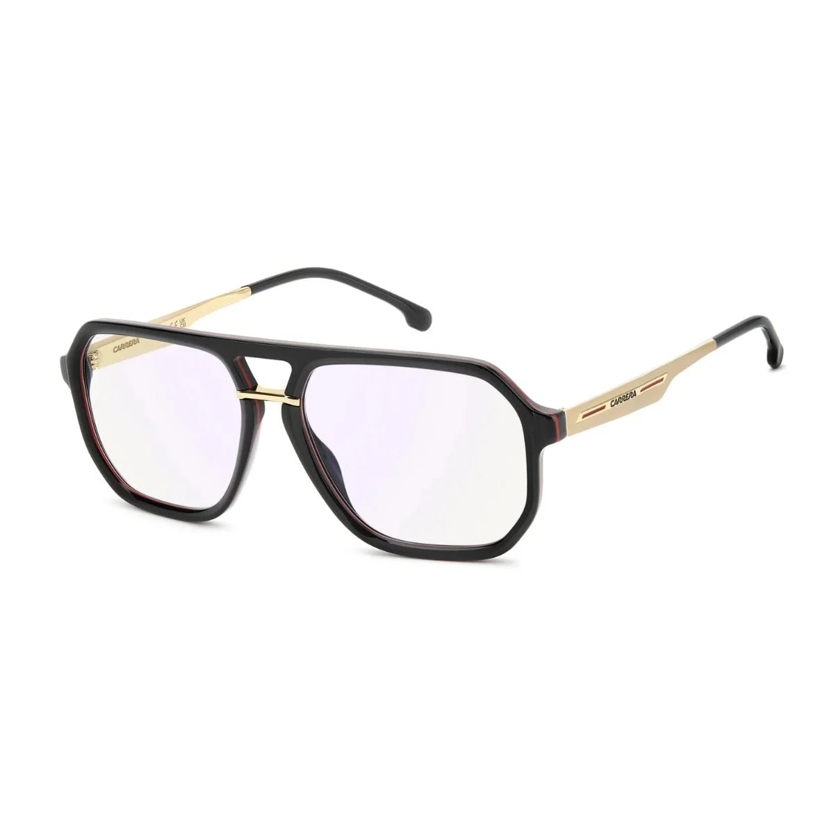 Carrera Victory C 23 2M2 eyeglasses with red trim and gold temples