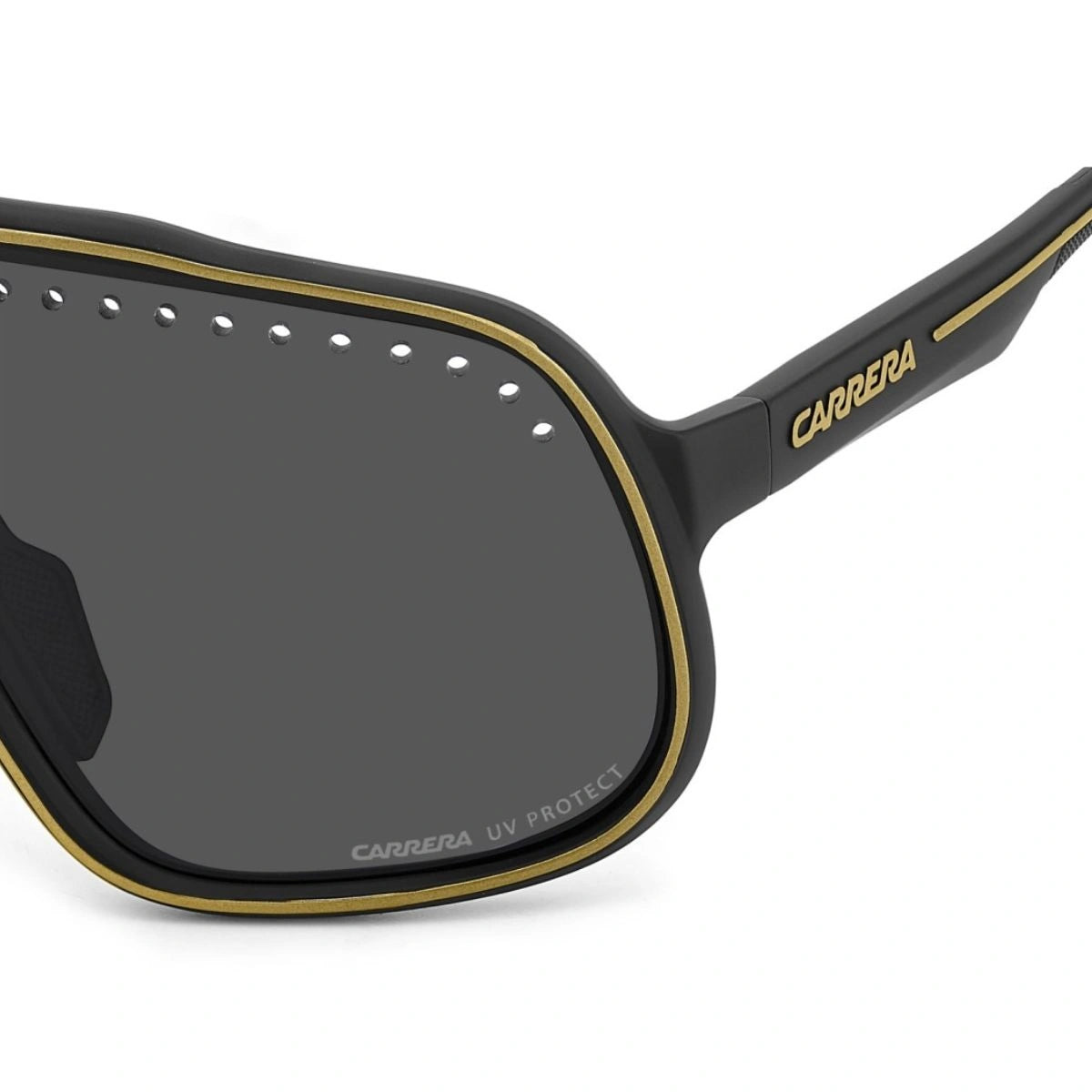 Men’s Carrera performance shades black gold frame