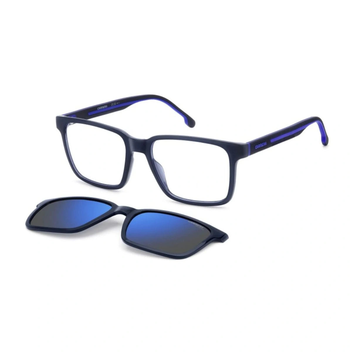 Carrera 8069 CS designer shades with dark blue rectangular frame