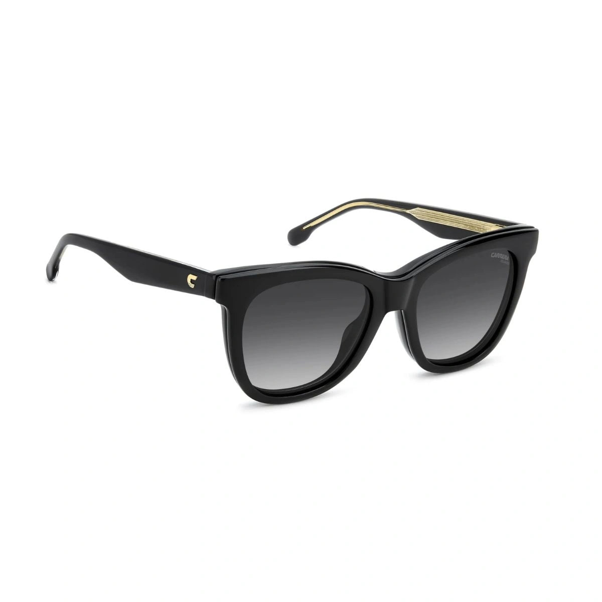 Black Carrera designer glasses with polarized sun clip lenses