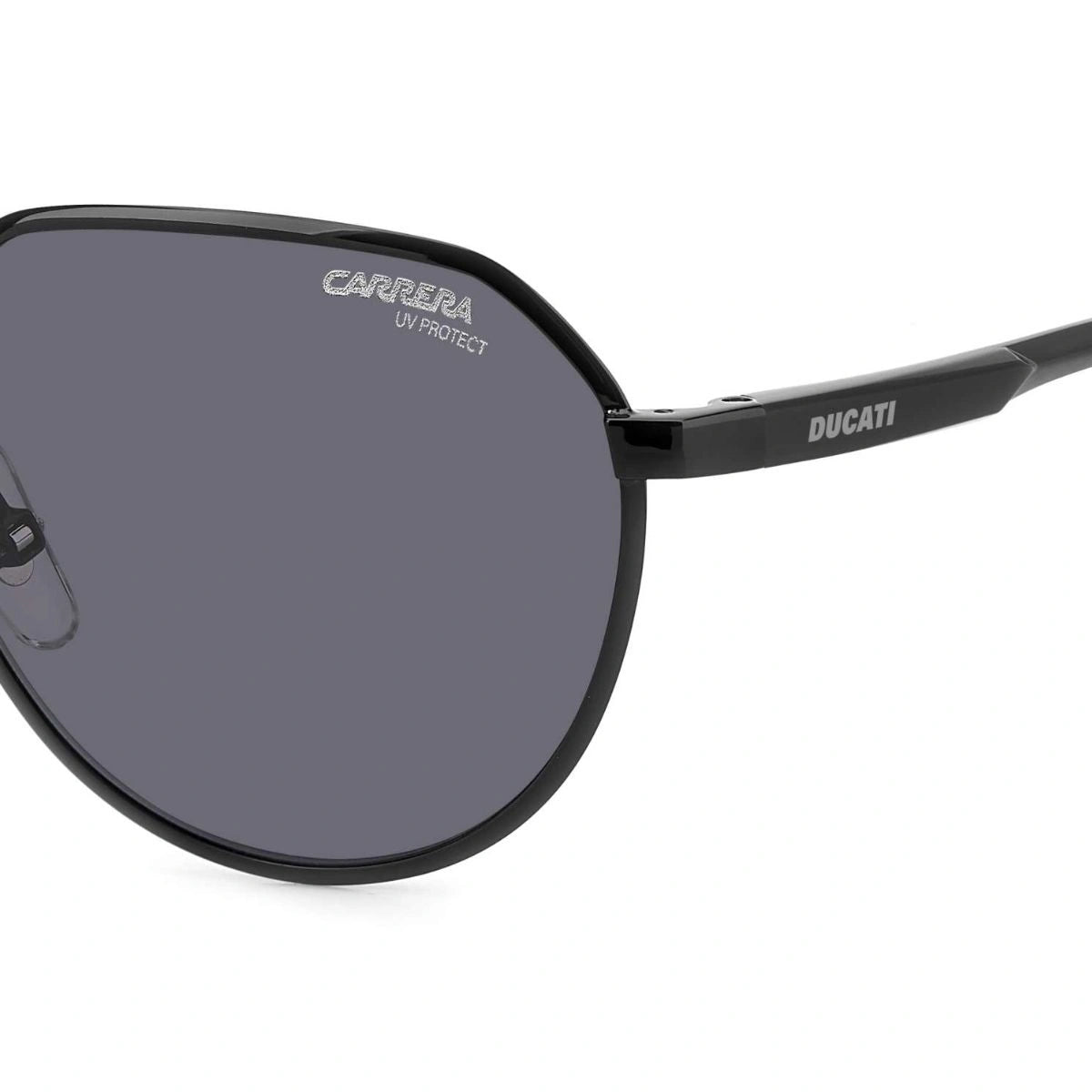 Lightweight Carrera Ducati sunglasses with dark grey protective lenses
