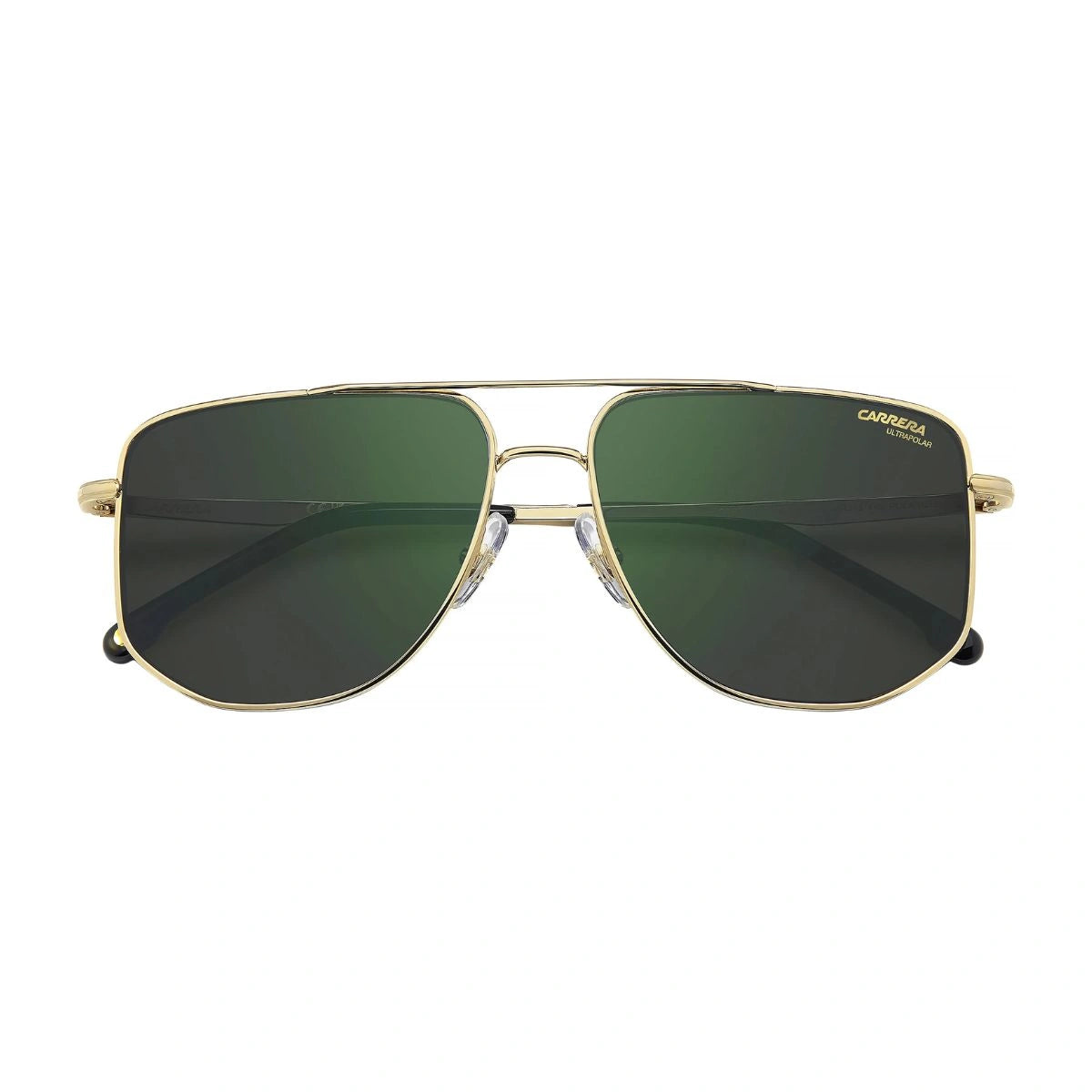Carrera Stylish Gold Frame Sunglasses With Green UV Lenses