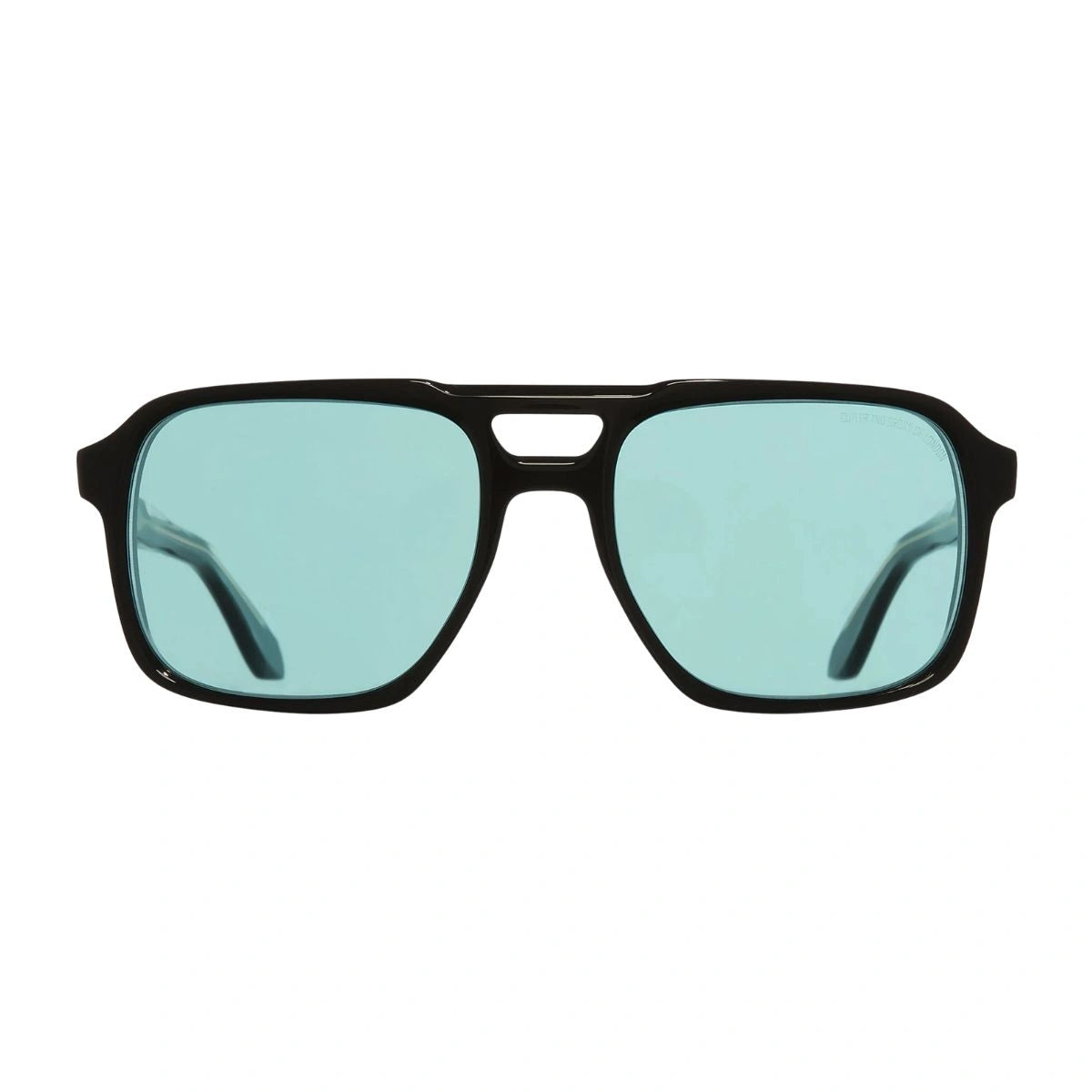 Cutler & Gross CGSN 1394 01 Black Aviator Ocean Blue UV Sunglasses India