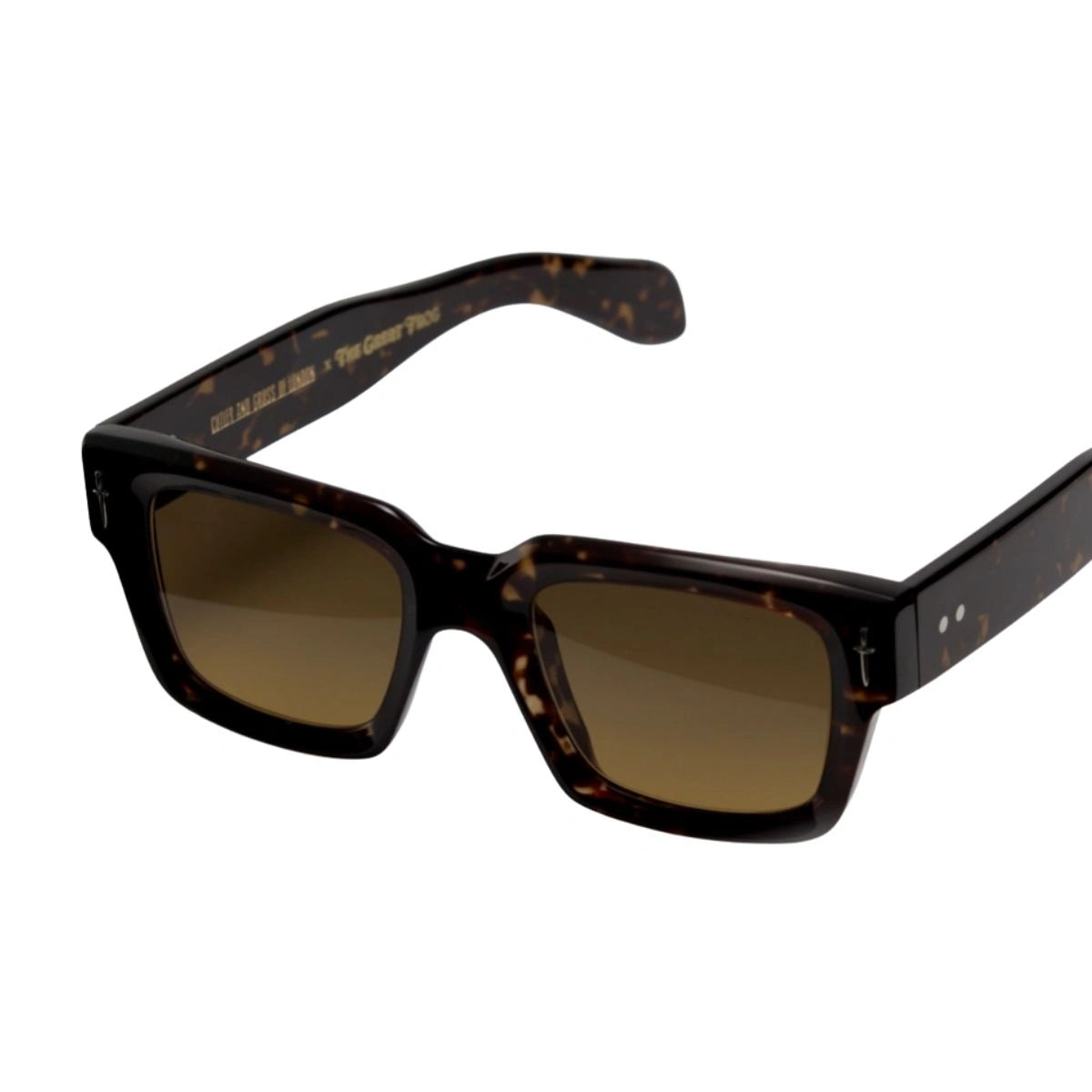 The Great Frog GFSN-014 Luxury Square Havana Sunglasses for Unisex