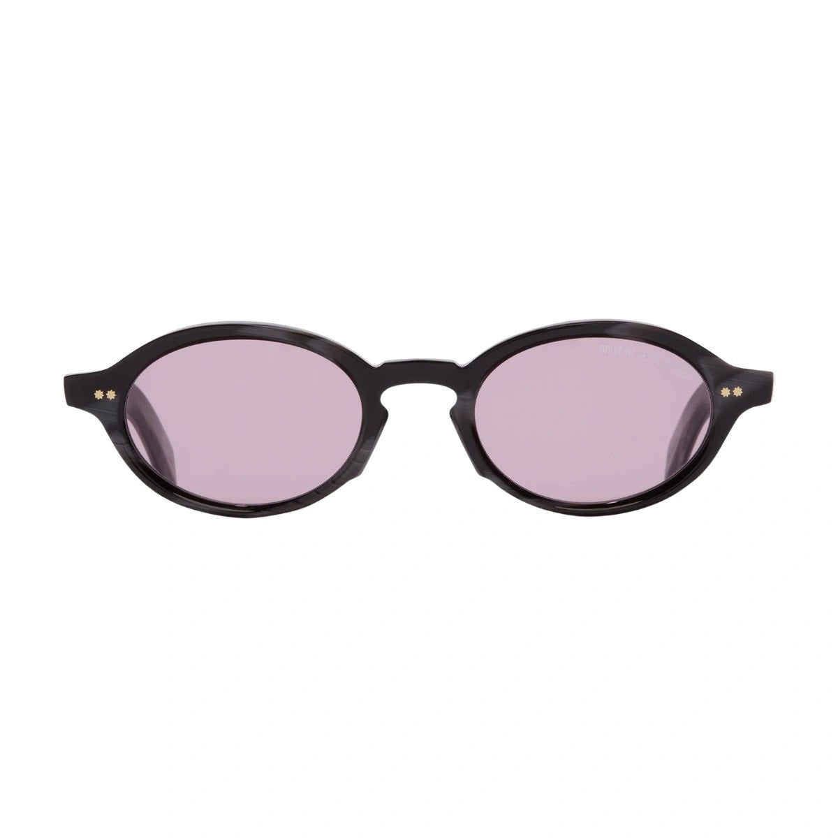 Cutler Gross CGSN GR13 01 oval sunglasses black frame front