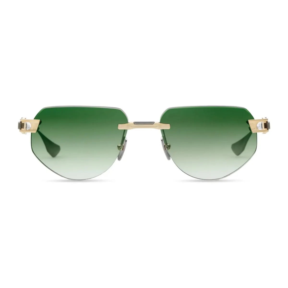 Dita Grand Imperyn DTS164-A-02 rimless sunglasses with green gradient lenses at Optorium India
