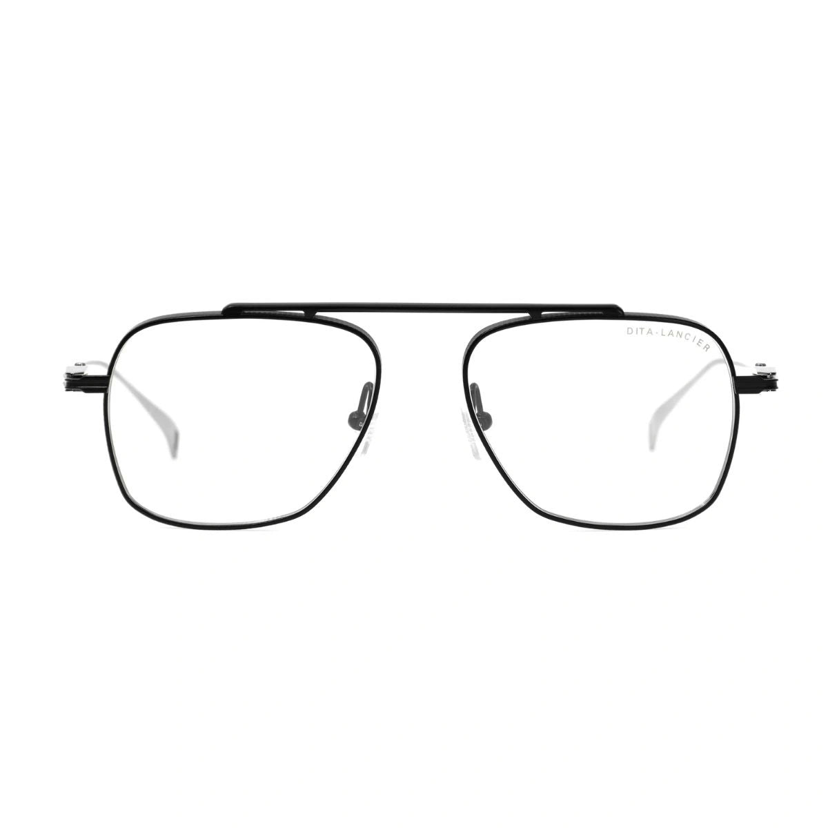 Discover DITA Lancier DLX140-A-04 black silver titanium aviator frame eyeglasses