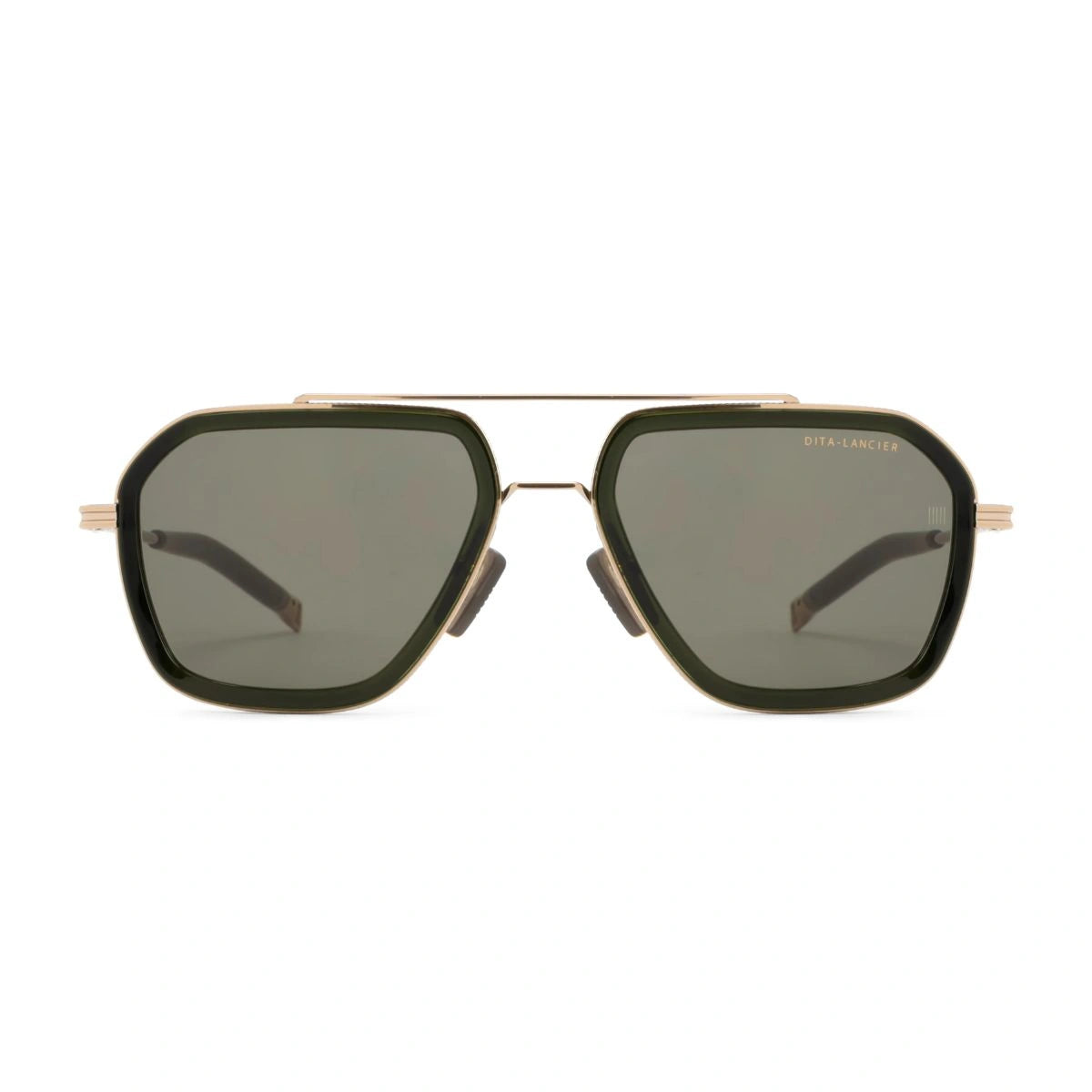 Elegant DITA Lancier DLS433-A-03 green-black acetate rim aviator eyewear