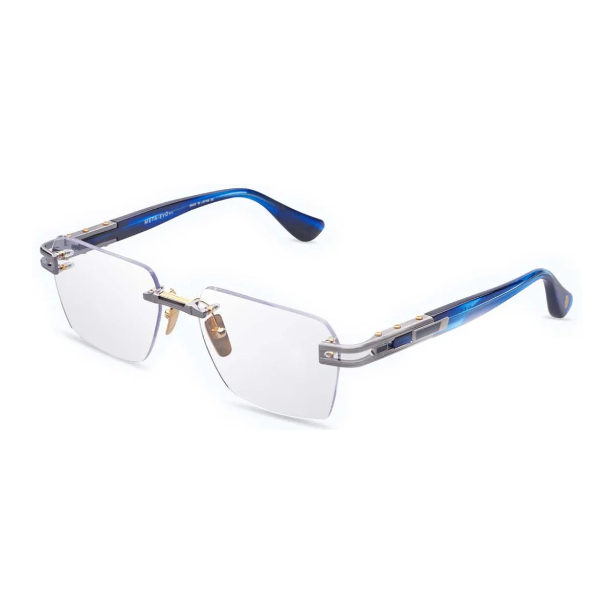 Dita Meta Evorx DTX154 A 02 rimless titanium unisex square eyeglasses | Optorium