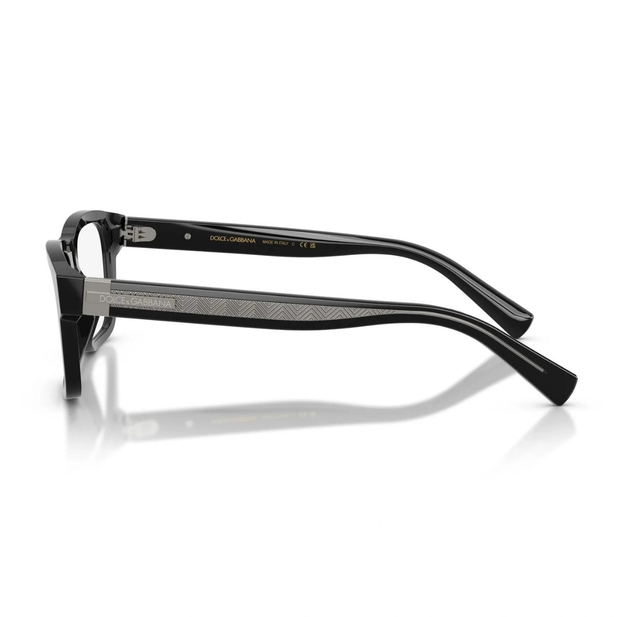 Dolce & Gabbana DG3446 501 Full Rim Black Acetate Optical Glasses