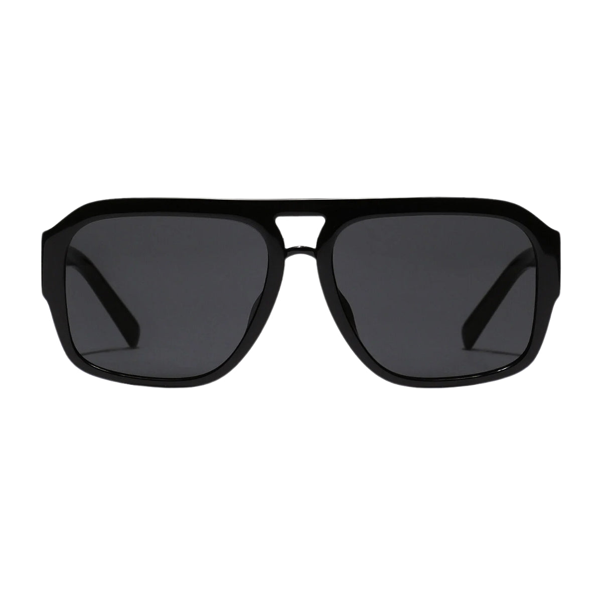 "Dolce & Gabbana DG 4403 501/87 black rectangular sunglasses with grey lenses – Optorium"