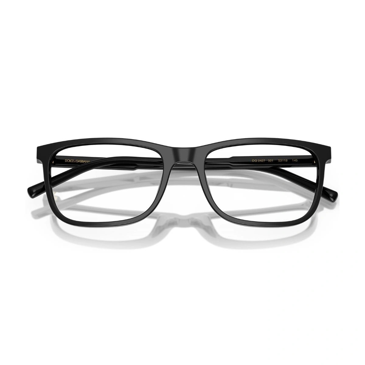 Black full rim Dolce Gabbana DG3427 501 eyeglasses