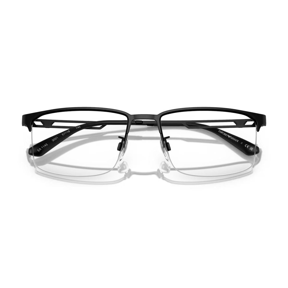 "Emporio Armani EA1143 300 half-rim optical glasses for men | Optorium"