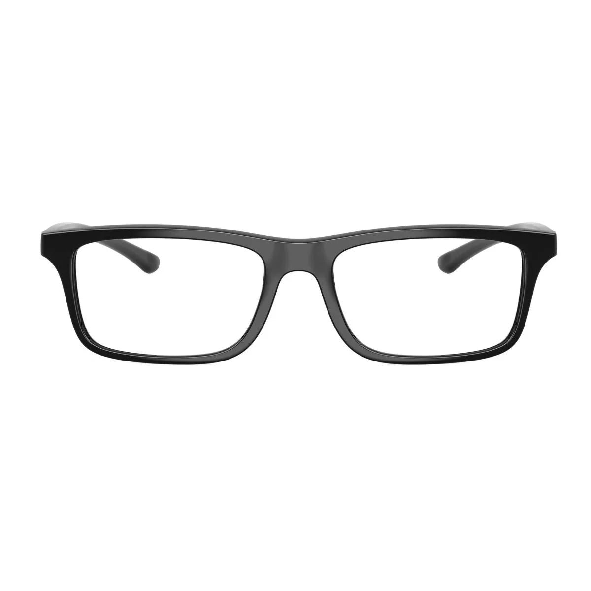Emporio Armani EA3285U 5017 black rectangular eyeglasses with brown inner frame