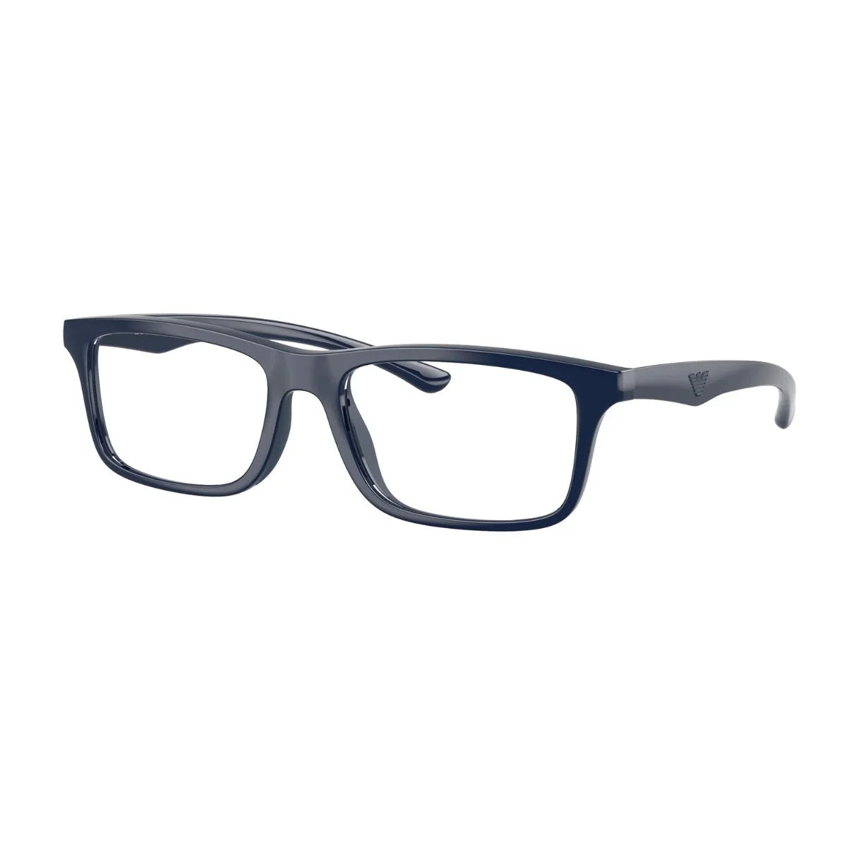 Emporio Armani EA3285U blue acetate frames with signature eagle logo