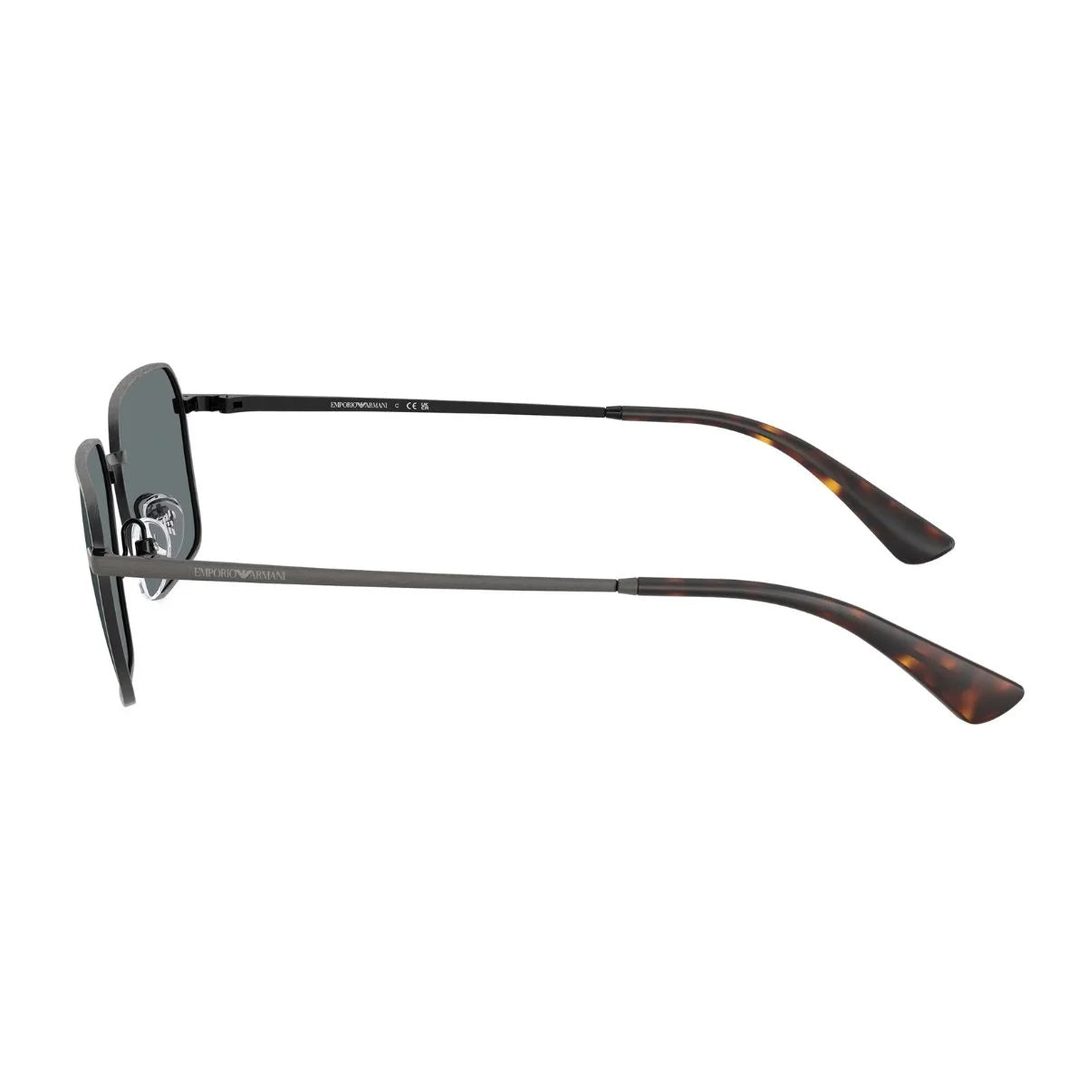 Matte antique silver Emporio Armani EA2178 3444/80 geometric sunglasses