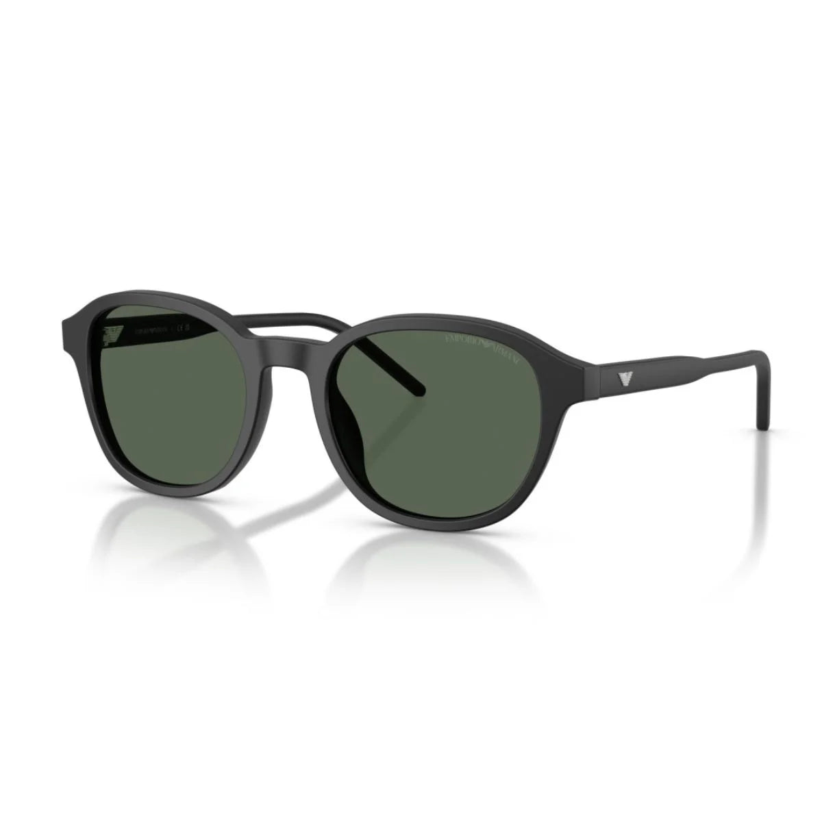 Featuring EA4247U dark green lenses and a matte black acetate frame