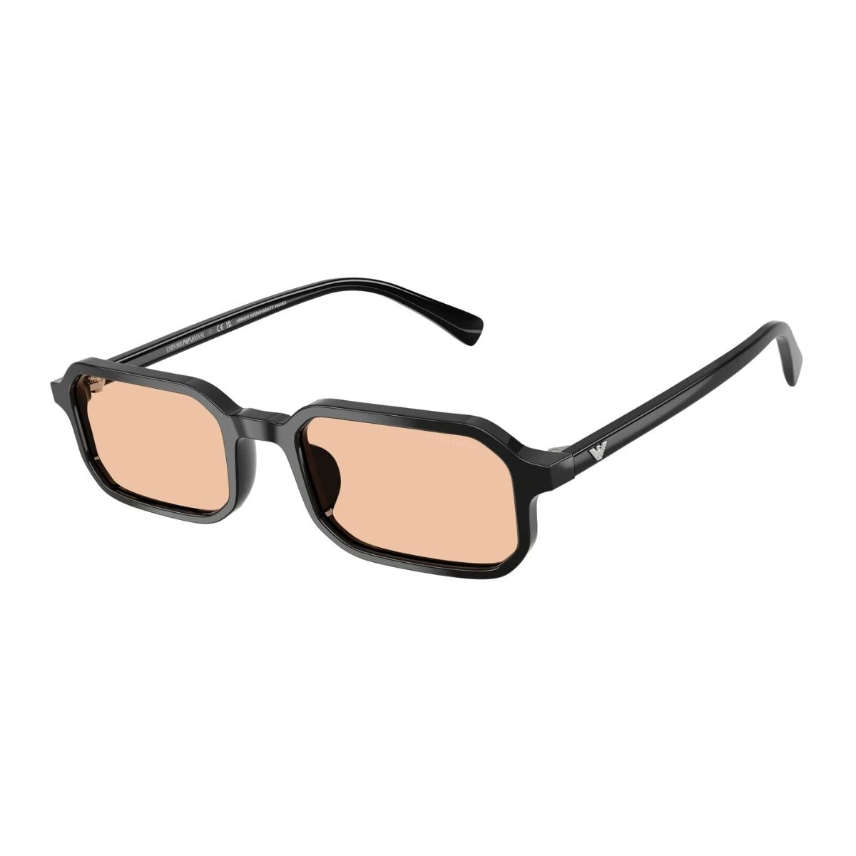 Emporio Armani black full frame shades EA 4253U 5017/93 with orange UV protection lenses at Optorium
