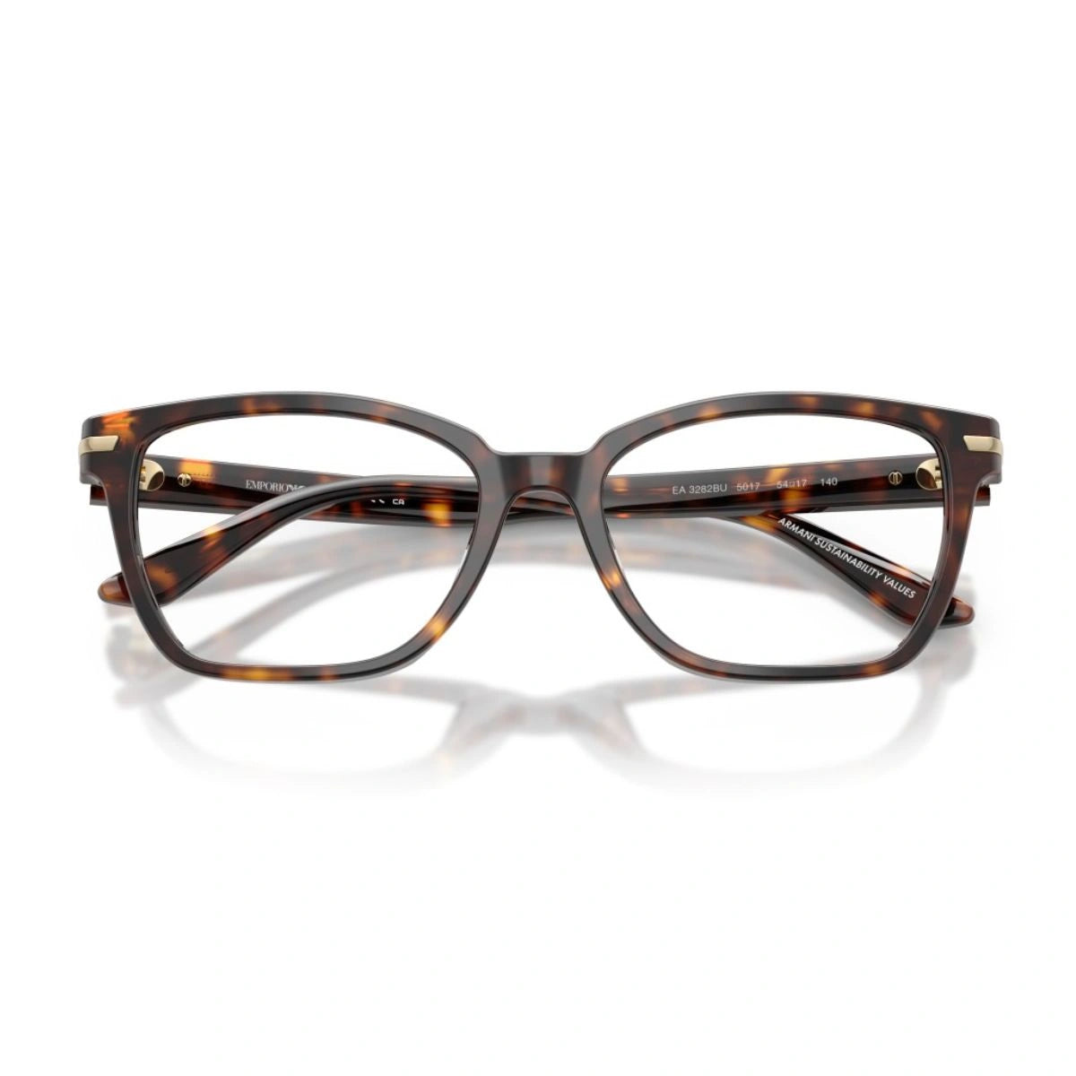 Authentic Armani EA3282BU Cat Eye RX Eyeglasses Havana Finish