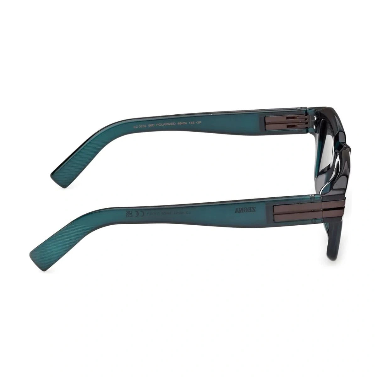 Premium ZEGNA EZ0283 96D dark green acetate sunglasses for men and women