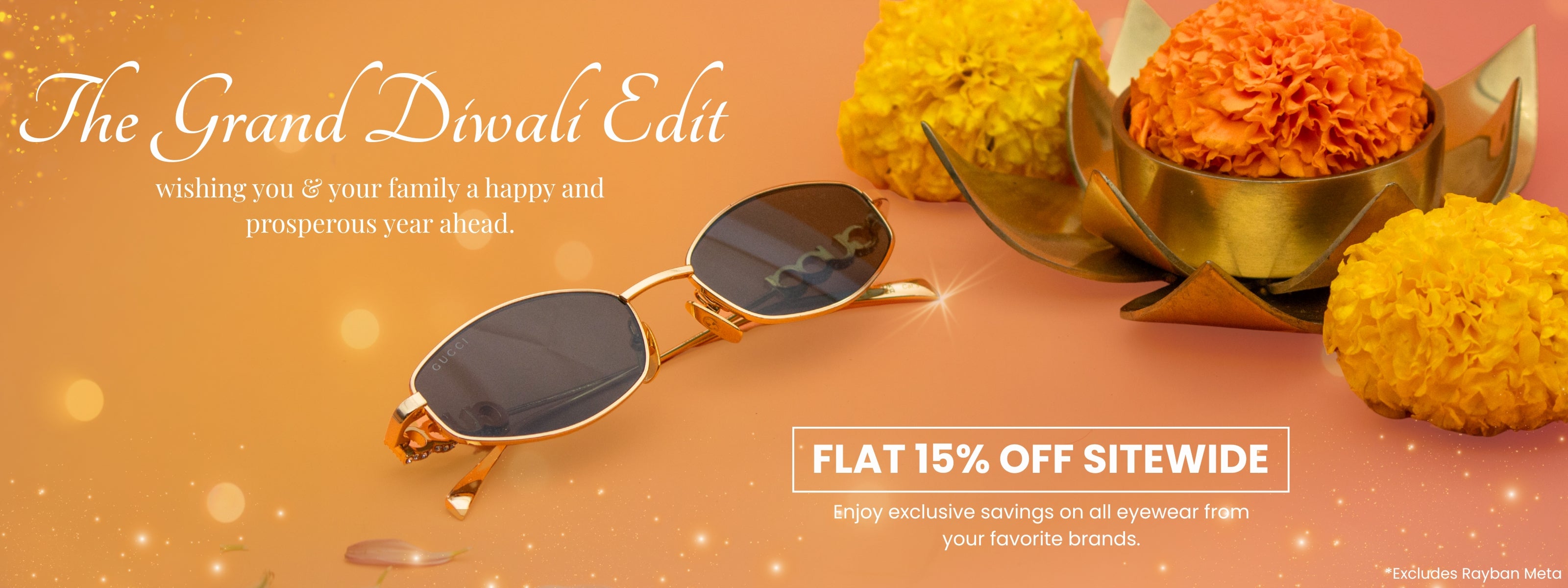 "The Grand Diwali Sale Flat 15% Off On All Eyewear From Your Favourite Brand at Optorium"