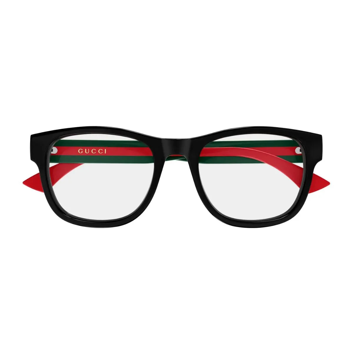 Gucci GG0004ONN 001 black square men’s eyeglasses at Optorium
