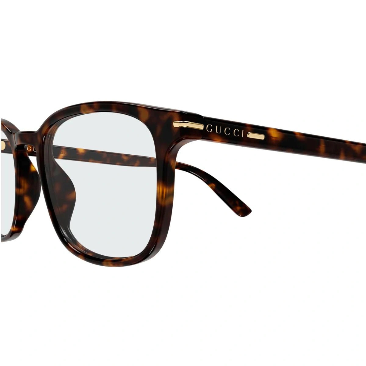 Authentic Gucci GG2129O 002 square acetate optical frame Dark Havana