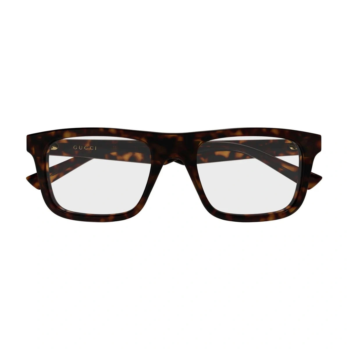 Luxury Gucci GG2184O 002 Dark Havana square optical frame for everyday wear