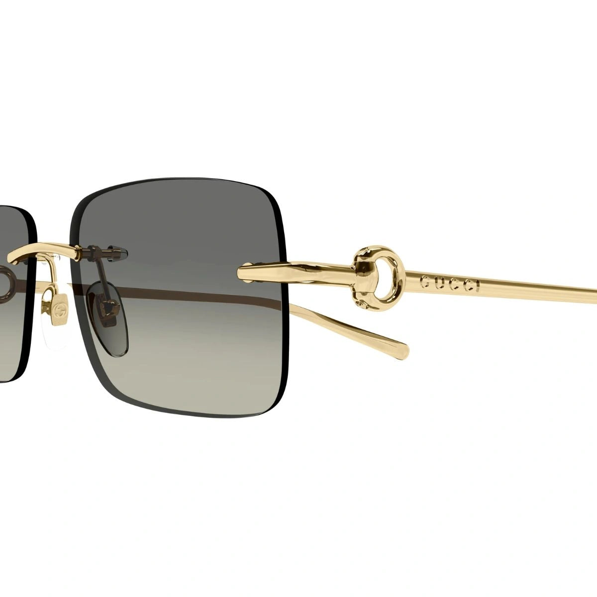Gucci GG1703S 005 sunglasses with signature logo and gold Horsebit detail