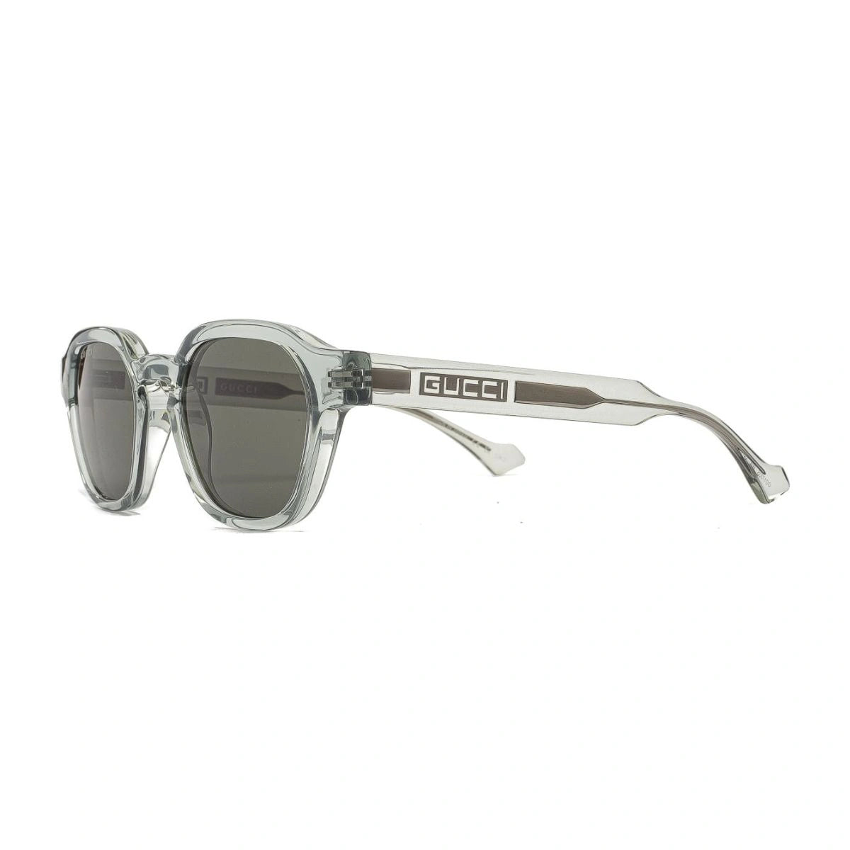 Authentic Gucci GG1730S transparent gray acetate designer sunglasses unisex