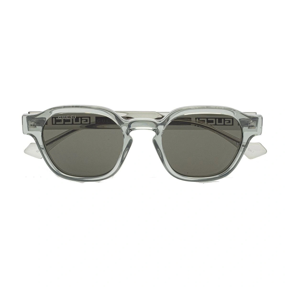 Premium Gucci GG1730S 004 transparent gray luxury fashion sunglasses