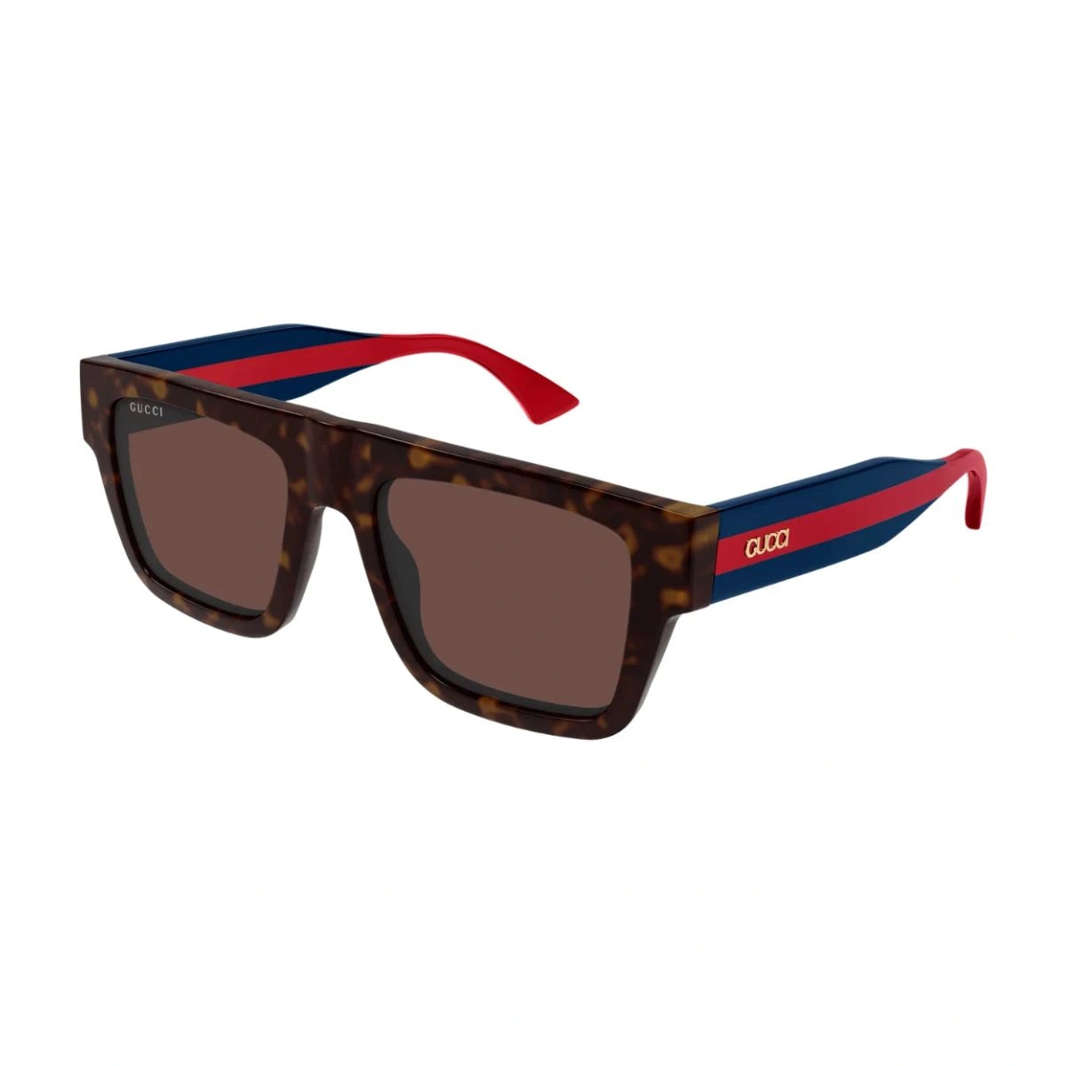 Luxury Gucci GG1868S 002 Brown Lens Designer Square Sunglasses