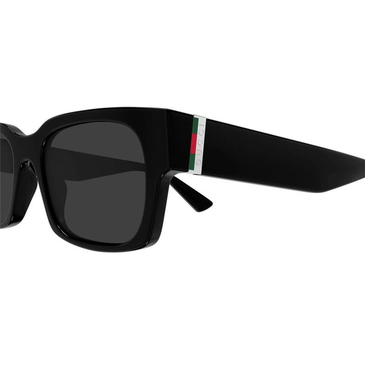 Premium Gucci GG2084S 001 rectangular sunglasses with Web Stripe temples