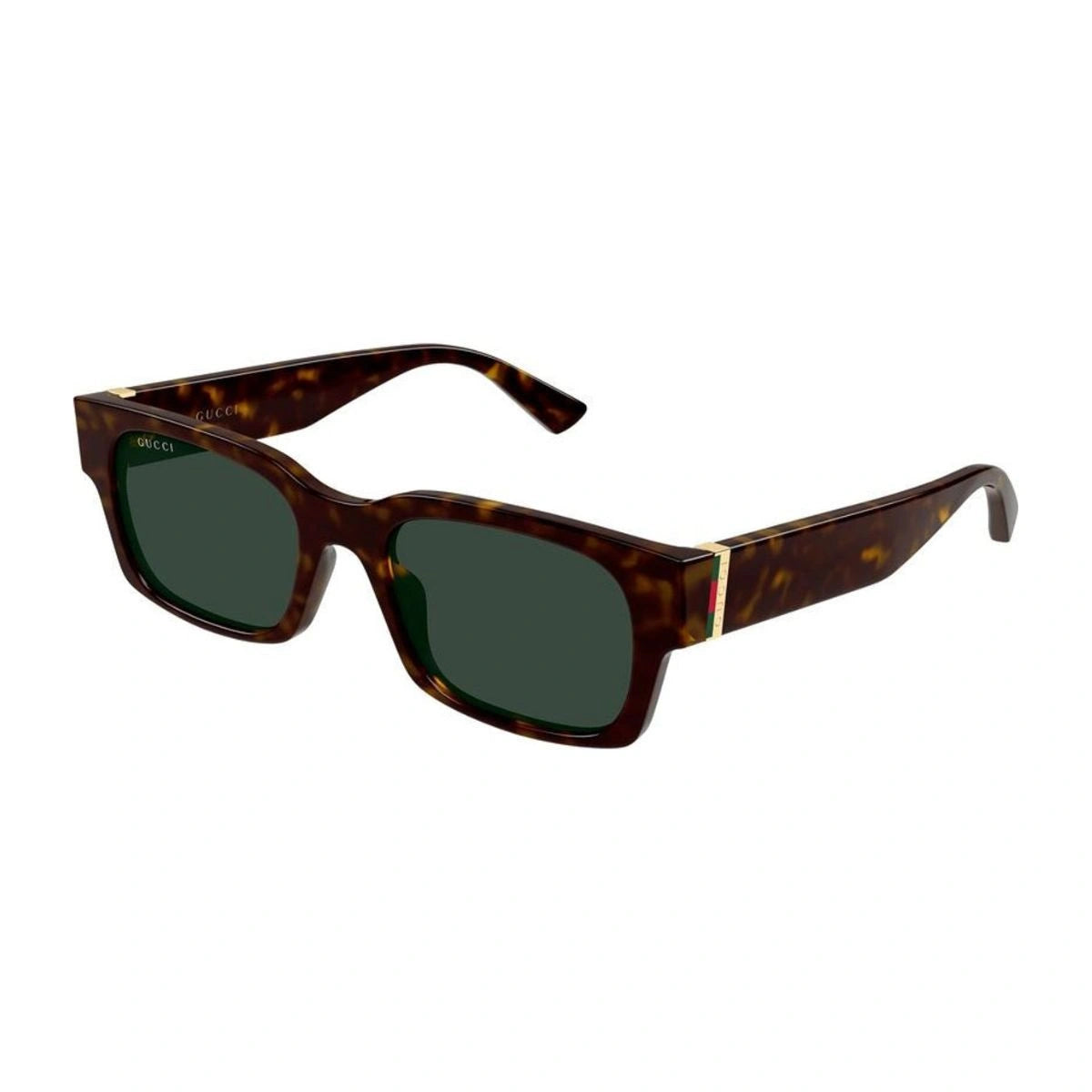 Luxury Gucci GG2084S 002 rectangle sunglasses in Dark Havana acetate Italy