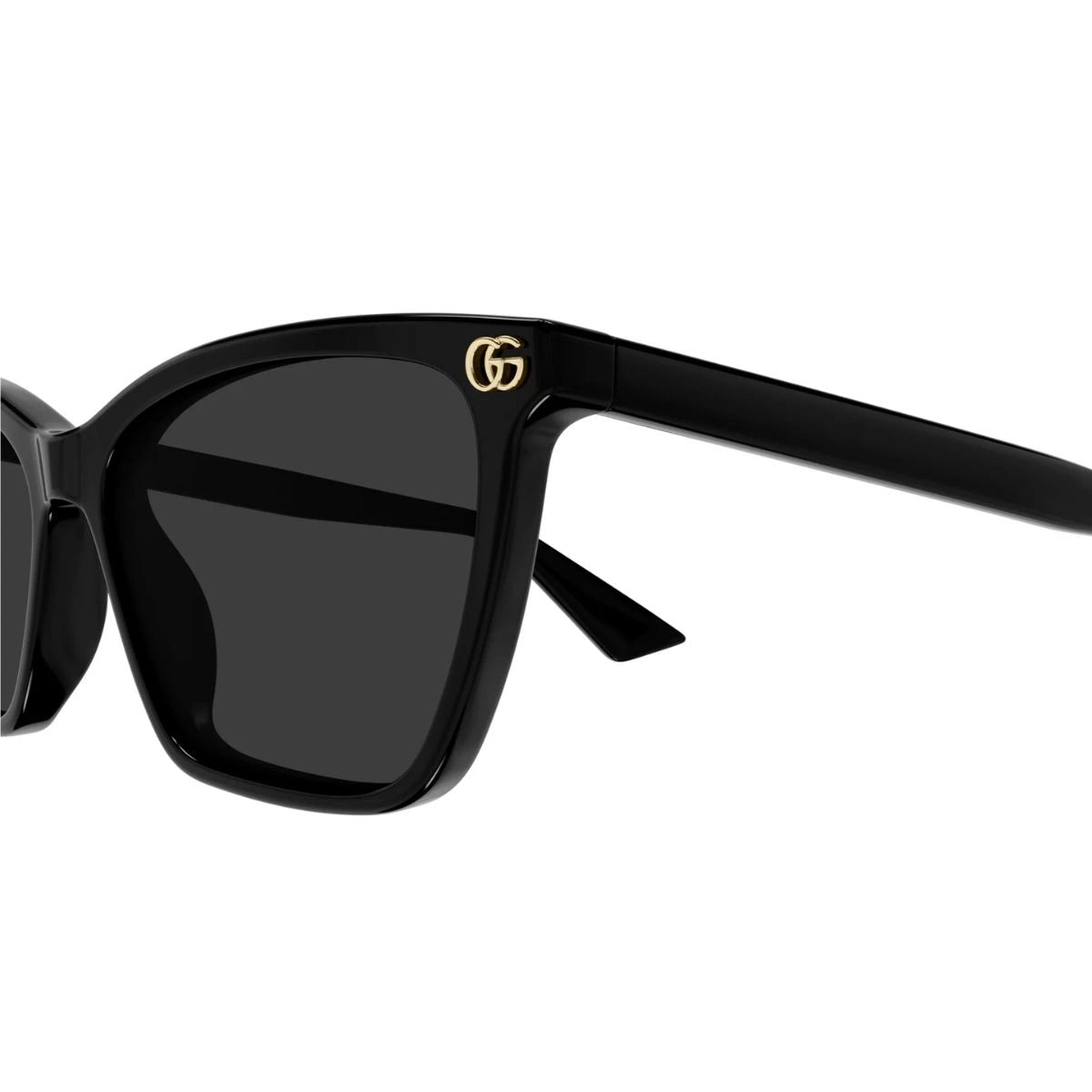 Premium Gucci GG2111S 001 women's black acetate cat eye designer shades