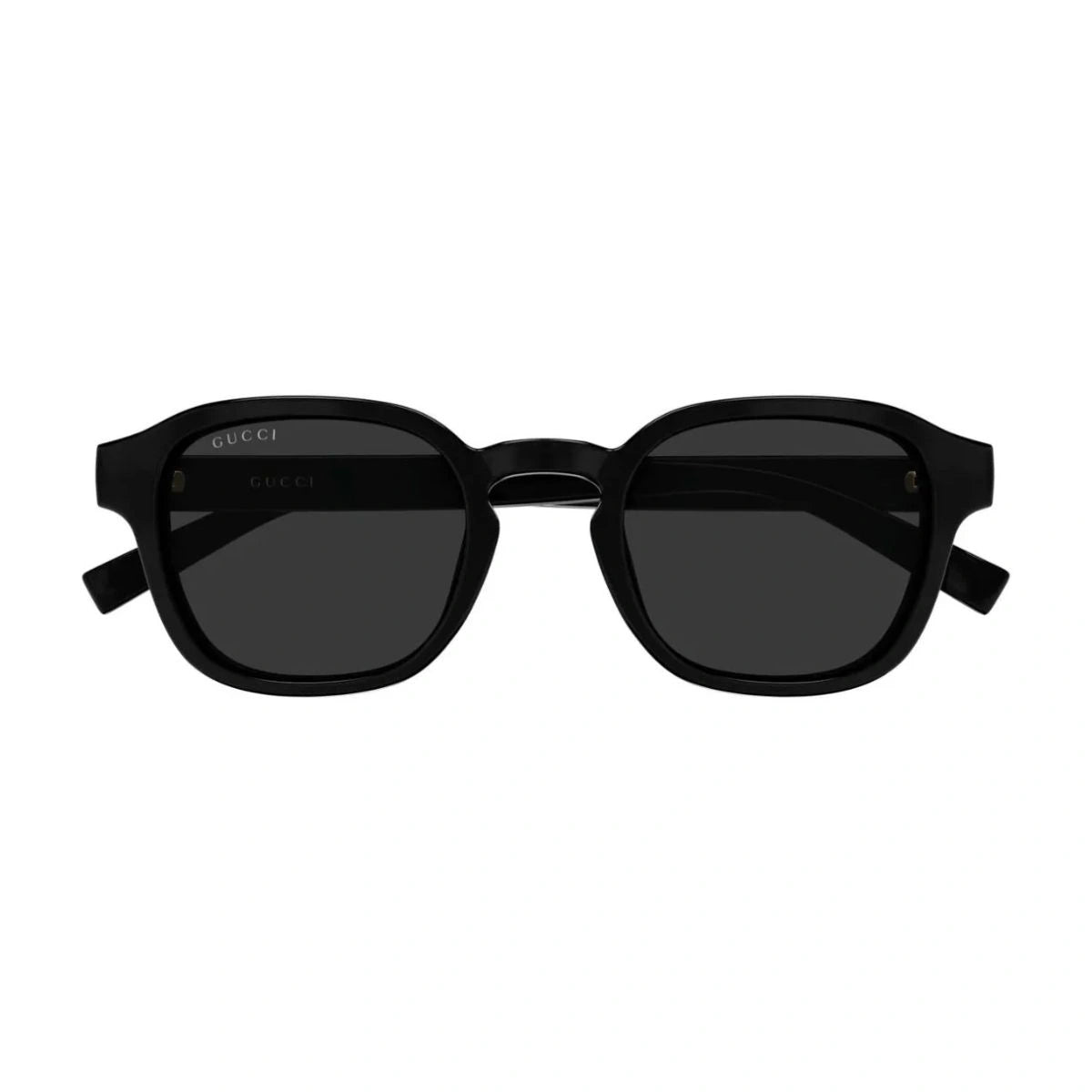 Gucci eyewear square frame with signature stripe temple detail